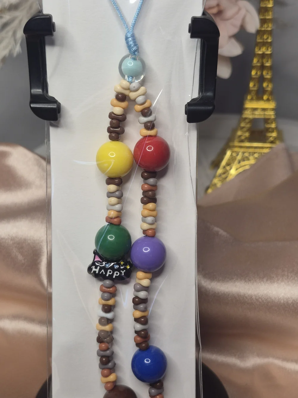 🌈✨💖 COLORFUL BEADED PHONE CHARM WRIST STRAP 💖✨🌈